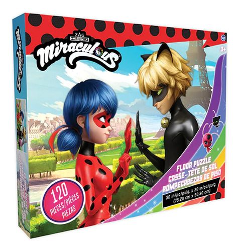 Miraculous Ladybug Kids Floor Puzzle Com Lady E Cat Noir. Pr