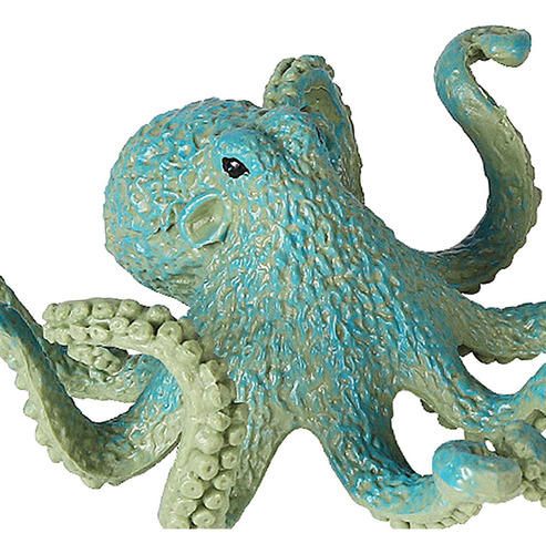 Nova Animal Model Figures Playset Plástico For Pulpo Azul B