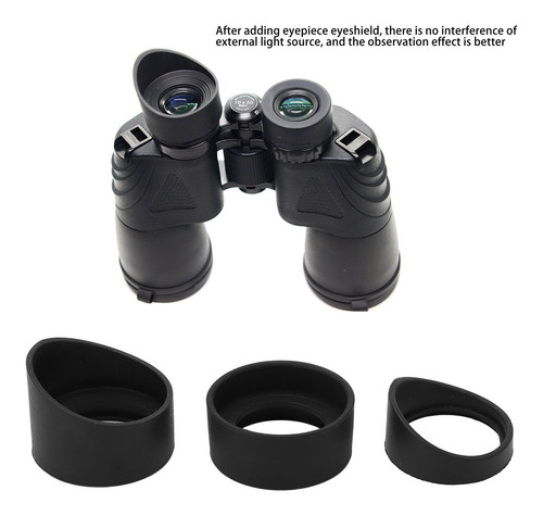 Protectores Oculares De Goma Para Microscopio, 3 Unidades, S