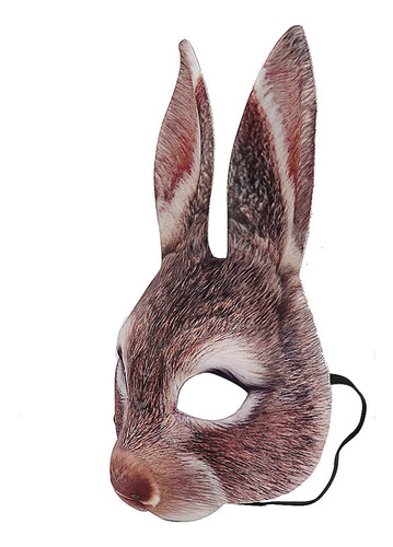 Máscara De Conejo Para Fiesta De Pascua, Color Marrón