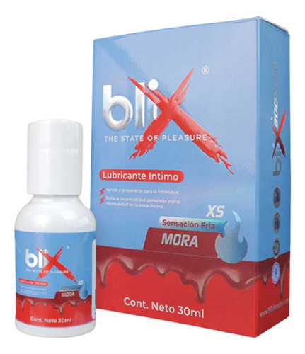 Lubricante Íntimo Blix Sensacion Fria Sabor Mora