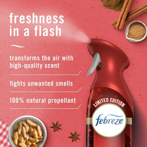Febreze Air Aromatizador De Ar Baked Cinnamon Apples 250g