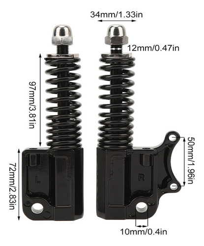 Cw 2 Amortiguadores Delanteros Hidráulicos M12 De 200 Mm De