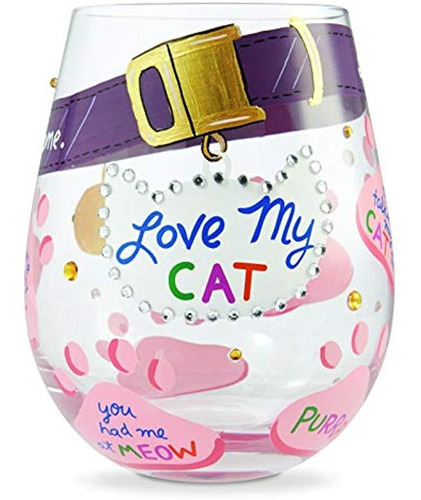 Enesco 6006302 Designs By Lolita Love My Cat Copa De Vino Si