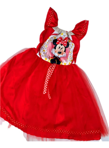 Vestido Disfraz De Minnie En Rojo Y Rosa