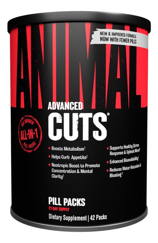 Animal Cuts Lata X 42 Packs!quemador Original Importado Eeuu