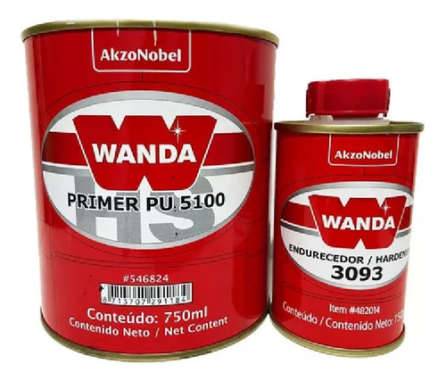 Primer Pu 5100 Wanda Con Catalizador X 750 Ml