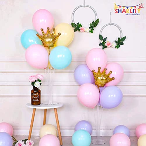 Sharlity Juego De 6 Soportes Para Globos, Soporte Para Globo