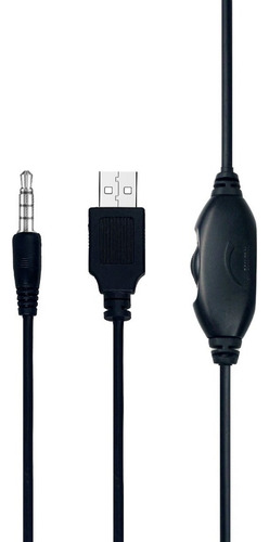 Misik - Audifonos Gamer Con Microfono Y Luz Led - Cable 1.8m Color Rojo