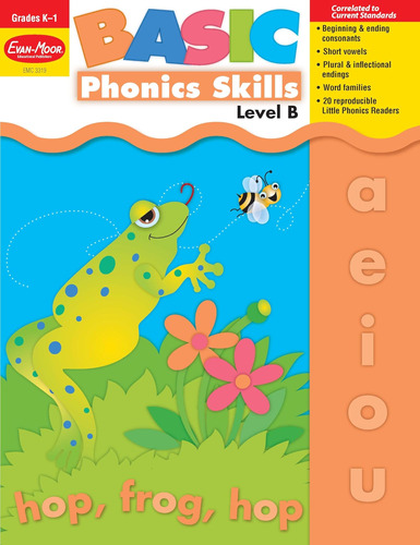 Libro: Evan-moor Basic Phonics Skills For Grades K-1, Level