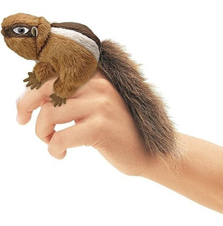 Marioneta de dedo diseño de ardilla Folkmanis 