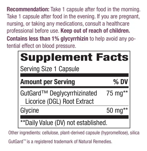 Suplemento Nature's Way Dgl Ultra Extra Strength 90 Cápsulas