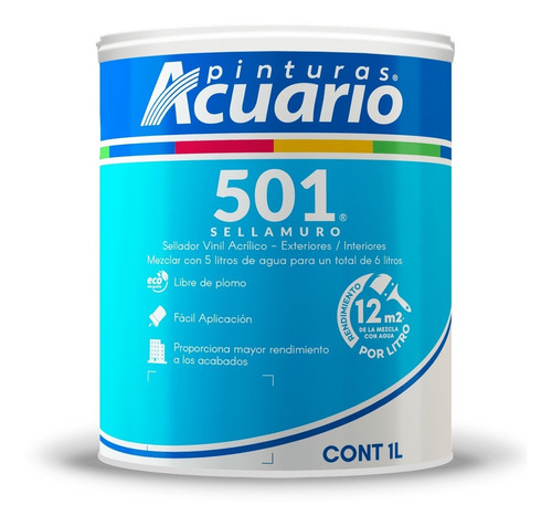 Sellador Vinílico 501 1 Litro Acuario Sa90610