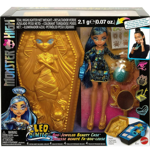 Boneca Monster High Cleo Denile Boo-jeweled Beauty Case