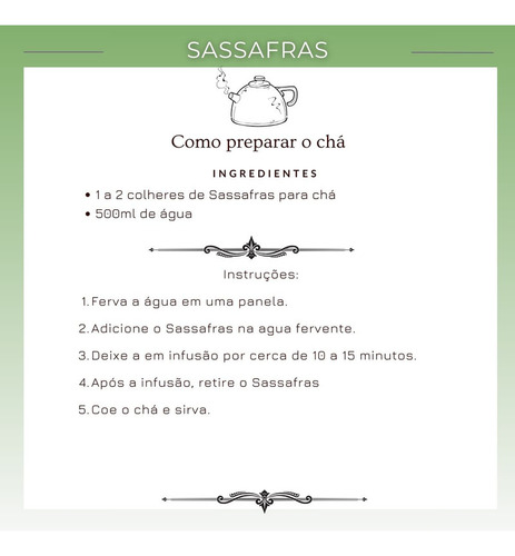 20 Pacotes Chá De Sassafrás Rasurado-autêntico Natural P Chá
