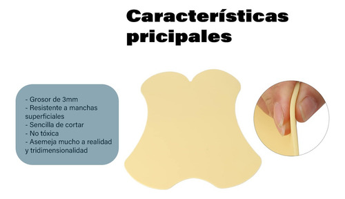 Piel Sintética Para Práctica De Tatuaje Espalda Amarilla