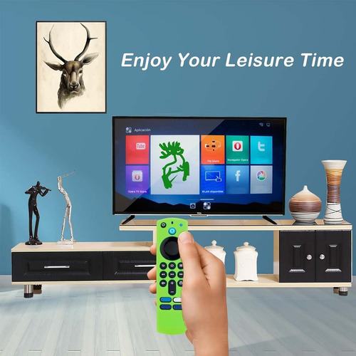 Funda Control Para Amazon Fire Tv Stick 4k Alexa Case Verde Lima