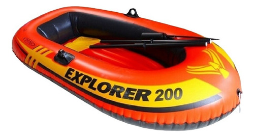 Bote Explorer 200 Intex Inflable Con Bomba Y Remos