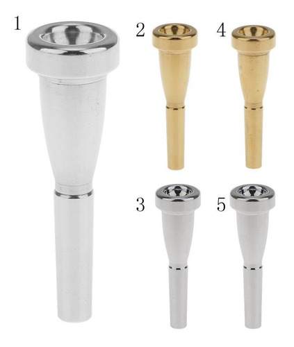 Imagen 6 de 8 de Boquilla De Trompeta De Tamaño 3c Dorado Para Instrumento
