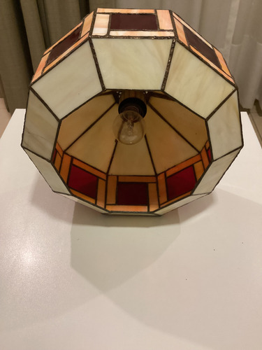Antigua Lampara De Techo Vitraux 70 Piezas 32 Cm Diam Multicolor (Usado)