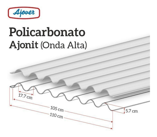 Kit Com 15 Telhas Policarbonato 244cm X 110cm Ei