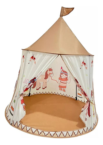 Tienda De Campaña Infantil, Tipi Plegable Con Castillo