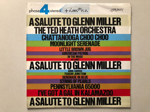 Lp The Ted Heat Orchestra - A Salute To Glenn Miller. Jazz