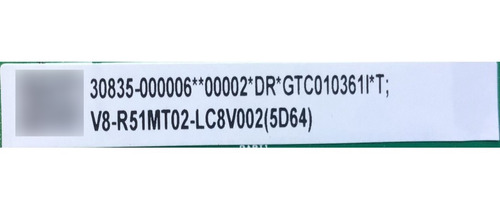 Led Driver Tcl 30835-000006 / 40d75s54-drb2LG Modelo 75s546 (Usado)