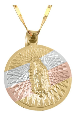 Medalla (sin Cadena) Oro 18k Laminado #190 Virgen Guadalupe
