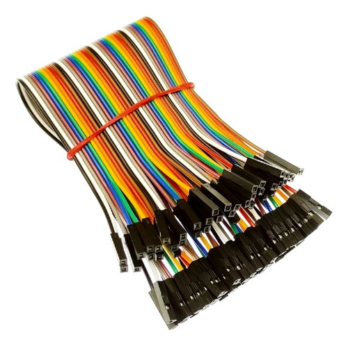 Cables Dupont Jumpers Protoboard 20cm 40piezas X 2 Paquetes