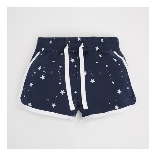 Short De Niña Deportivo Azul (3 A 36 Meses)