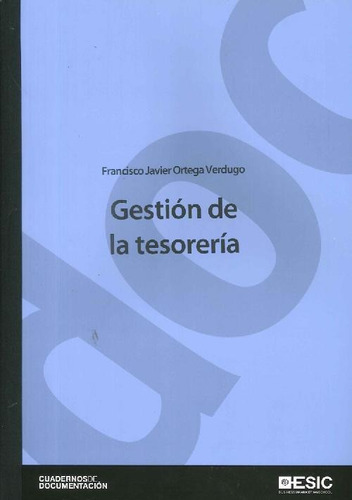 Libro Gestión De La Tesorería De Francisco Javier Ortega Ver