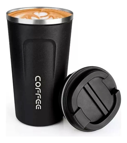 Vaso Termico Coffee De Acero Inoxidable Negro 510ml Negro Coffee
