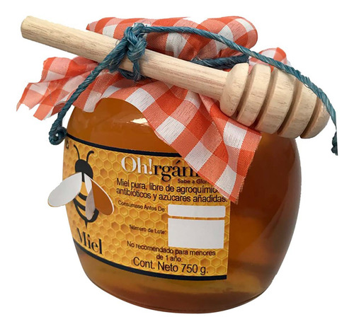 Miel De Abeja Oh Orgánico Natural 750g