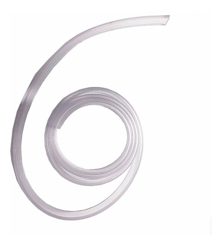 Imagen 1 de 3 de Perfil Moldura Flexible Solera Transparente Traslucido Cinta