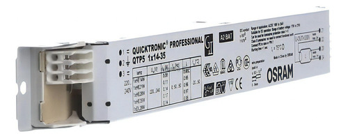 Reator Eletrônico Qtp5 1x14-35w 220v Quicktronic Prof Osram