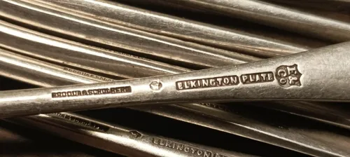 comprar Antiguas Cucharas Elkington Plate Broqua & Sholberg Impecabl