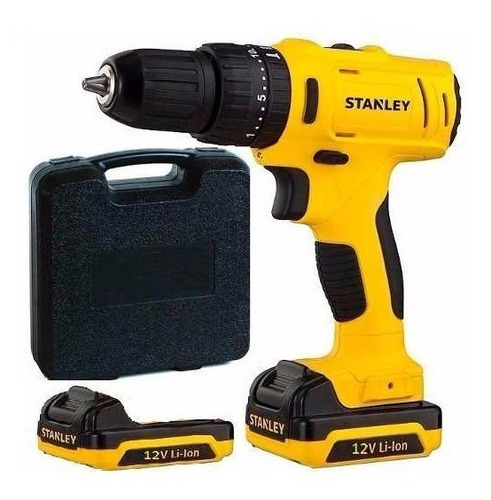 Taladro Atornillador Inalambrico Percutor Stanley 12v Litio