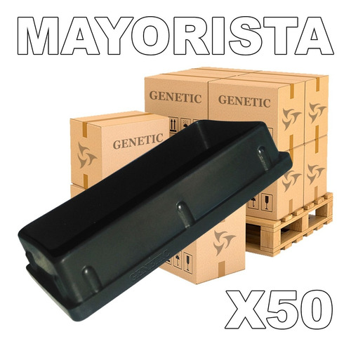 50 Regaton Tapa Plastico Caño100x50 Maquina Gimnasio Genetic