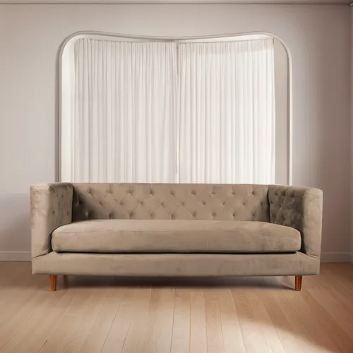 Sofa Brescia 3 Cuerpos Tela Velvet Vivian - Latam Home