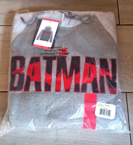 Sudadera Gráfica Para Caballero Gris Batman Mediana