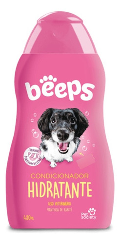 Condicionador Hidratante Para Cães Beeps 480ml Pet Society