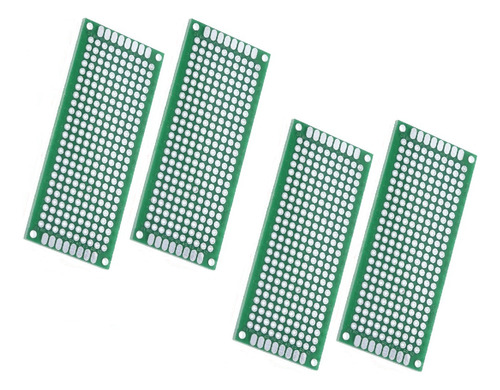 Placa Pcb Doble Cara 30x70mm, Paquete De 4 Unidades.