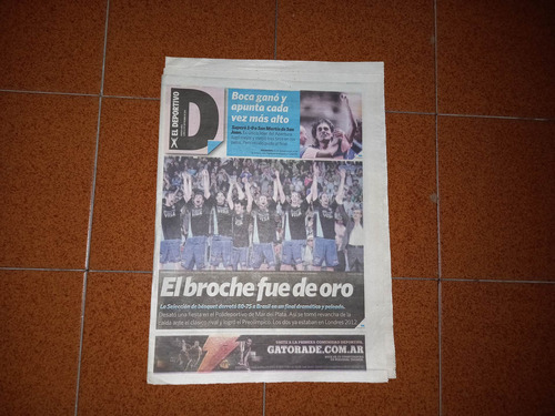 Clarin Deportivo 12-9-2011. Boca1 San Martin De San Juan 0 (Usado)