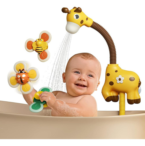 Tumama Baby Bath Toy Con Cabezal De Ducha Y 3 Juguetes Girat