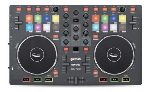 Controlador Profesional Gemini Slate 2 Virtual Dj Usb Midi