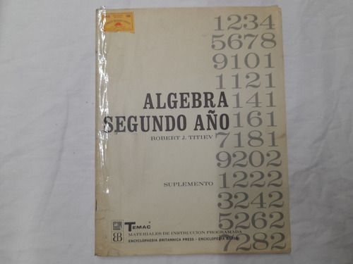 Algebra Segundo Año Suplemento Robert Titiev