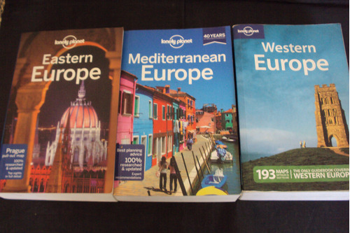 Pack Guias Europa Lonely Planet (en Ingles) 3 Ejs