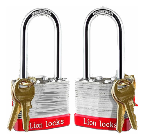 Candado Acanalado De 2 PuLG. - Paq.x2, Lion Locks