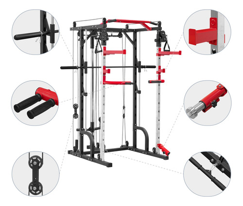 Jaula Smith Multiestacion De Ejercicio Fitness Funcional